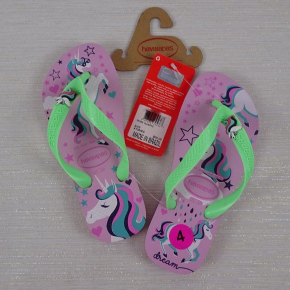 Havaianas Other - NWT Havaianas Unicorn Girls Flip Flops Sandals 3/4